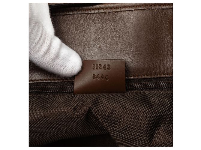 Borsa Tote Gucci in tela GG beige - vista 6