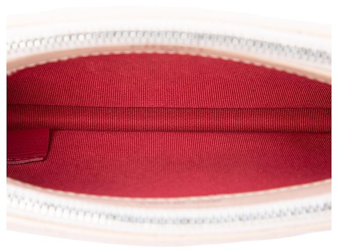 Clutch Gabrielle Double Zip con Catena in Vitello Invecchiato Bicolore Beige Chanel - vista 4