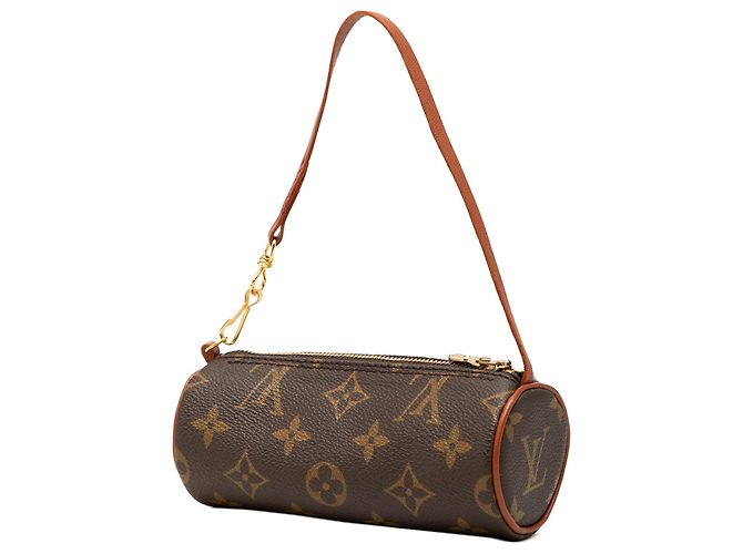 Louis Vuitton Brown Monogram Papillon Pochette Castaño - vista 2
