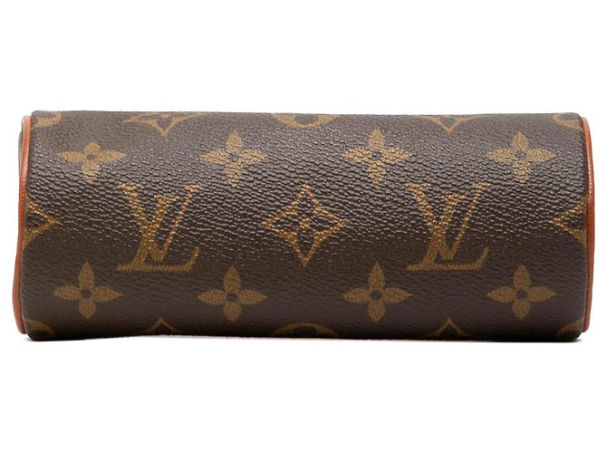 Louis Vuitton Brown Monogram Papillon Pochette Castaño - vista 3