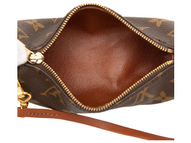 Louis Vuitton Brown Monogram Papillon Pochette Castaño - vista 4