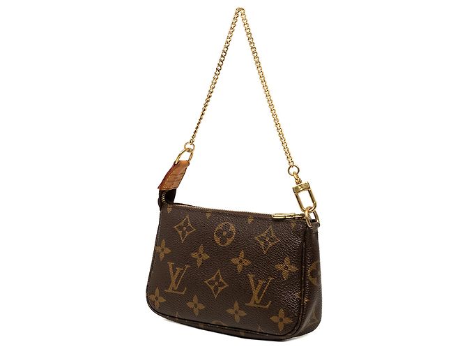 Louis Vuitton Brown Monogram Mini Pochette Accessoires Marron - vista 2