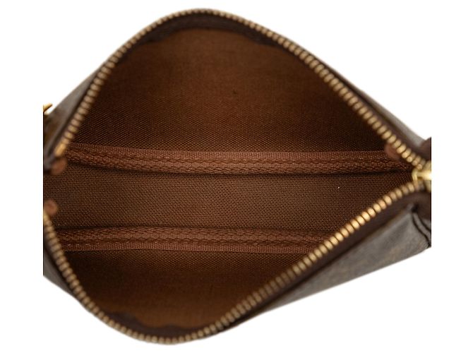 Louis Vuitton Brown Monogram Mini Pochette Accessoires Marron - vista 4