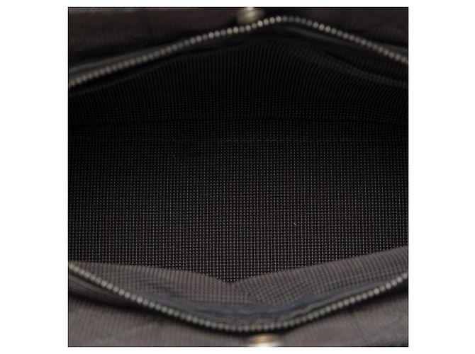Hermès Gray Canvas Herline PM Marrom - vista 4