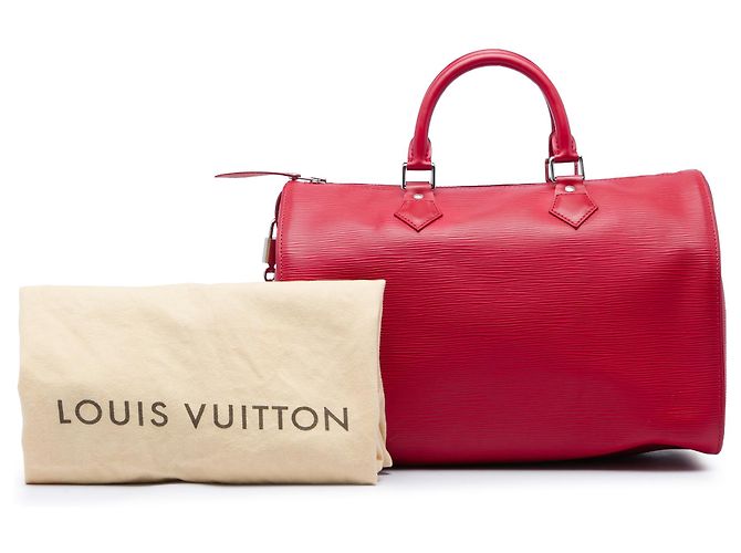 Louis Vuitton Red Epi Speedy 35 Vermelho - vista 7