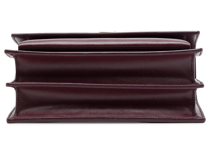 Autre Marque Saint Laurent Red Medium Calfskin Monogram Sunset Crossbody Rosso Bordò - vista 3