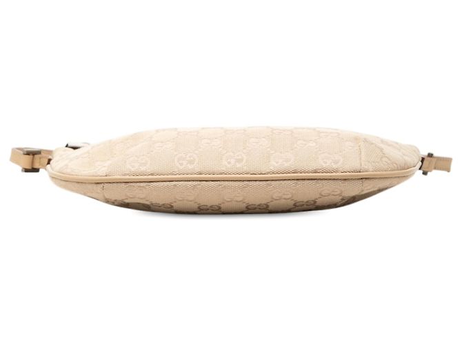 Borsa a tracolla Gucci in tela GG beige - vista 3