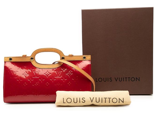 Louis Vuitton Red Monogram Vernis Roxbury Drive Vermelho - vista 7