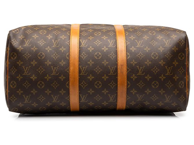 Louis Vuitton Brown Monogram Keepall 50 Castaño - vista 3
