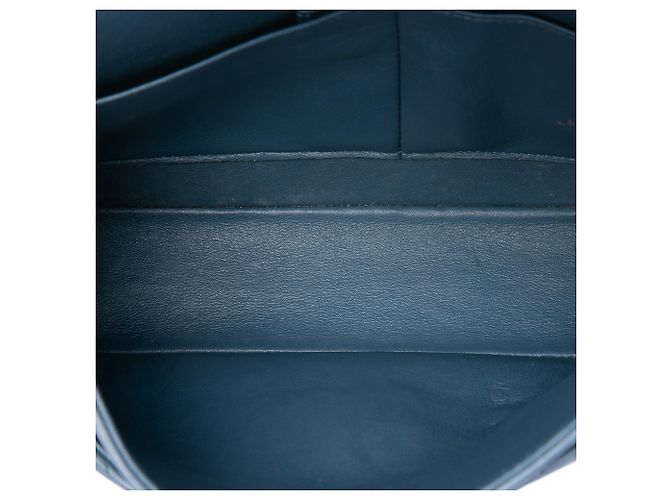 Chanel Blue Medium Classic Lambskin Double Flap Blau - Ansicht 4