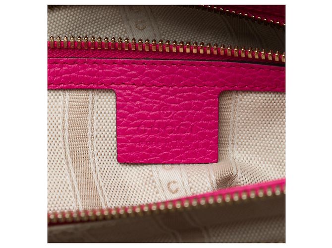 Borsa Swing Gucci in pelle di vitello rosa con manico superiore - vista 5