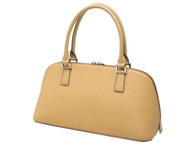 Bolsa de mão Burberry em couro marrom Castanho claro - vista 2