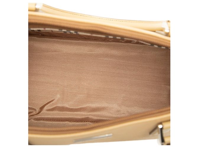 Bolsa de mão Burberry em couro marrom Castanho claro - vista 4