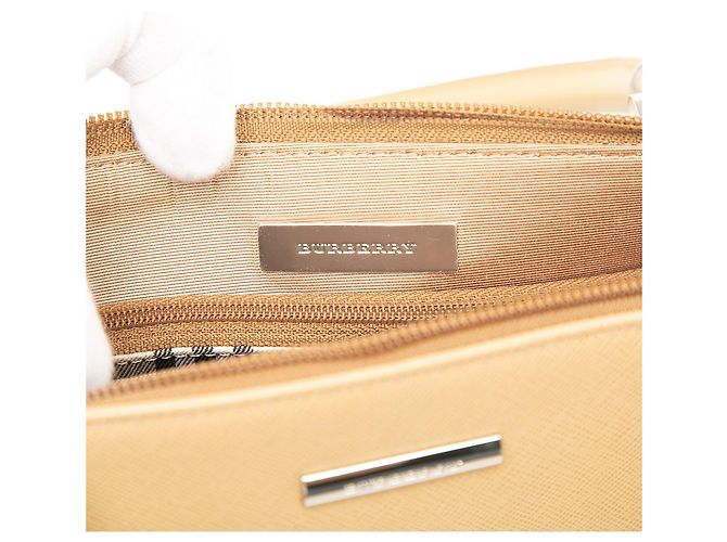 Bolsa de mão Burberry em couro marrom Castanho claro - vista 5