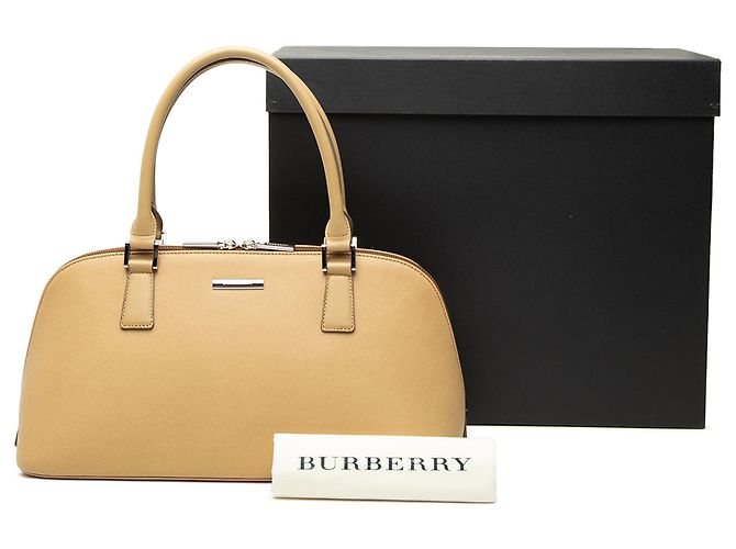 Bolsa de mão Burberry em couro marrom Castanho claro - vista 7