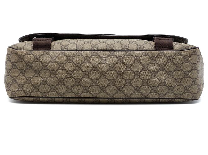 Borsa a tracolla Gucci Beige GG Supreme Interlocking G - vista 3