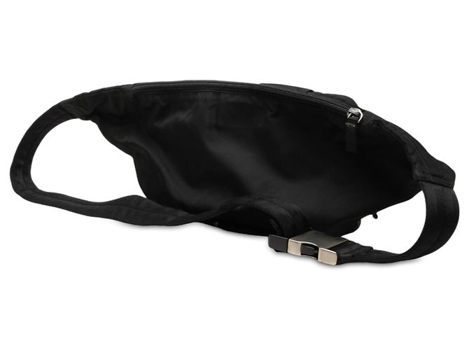 Bolso riñera Prada en Tessuto negro con múltiples bolsillos - vista 2