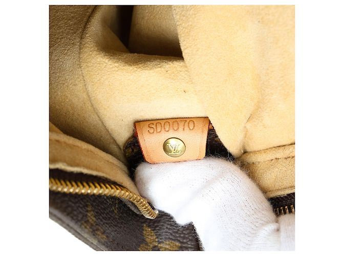 Louis Vuitton Brown Monogram Looping GM Castaño - vista 6
