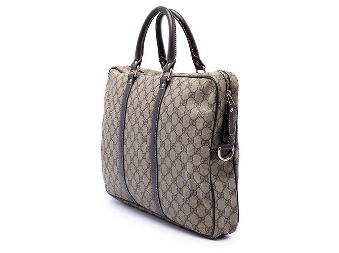 Borsa da lavoro Gucci Beige GG Supreme - vista 2