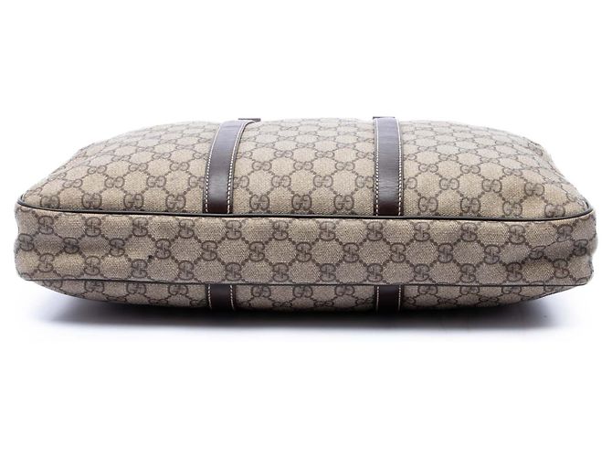 Borsa da lavoro Gucci Beige GG Supreme - vista 3
