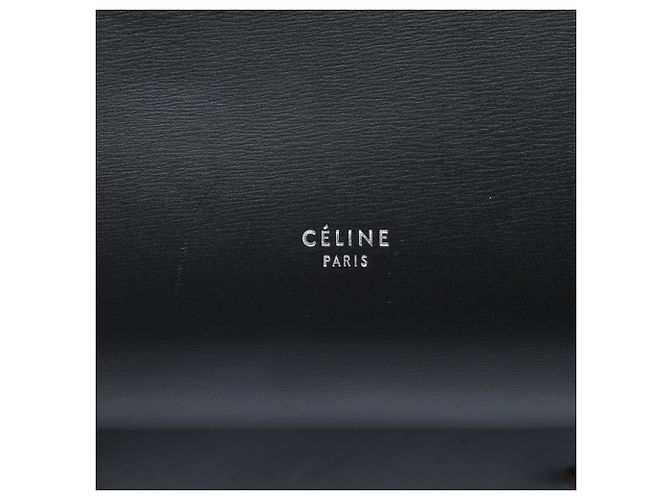 Céline Celine Mini Bolso Cinturón de Piel de Ternera Lisa Negra Negro - vista 5