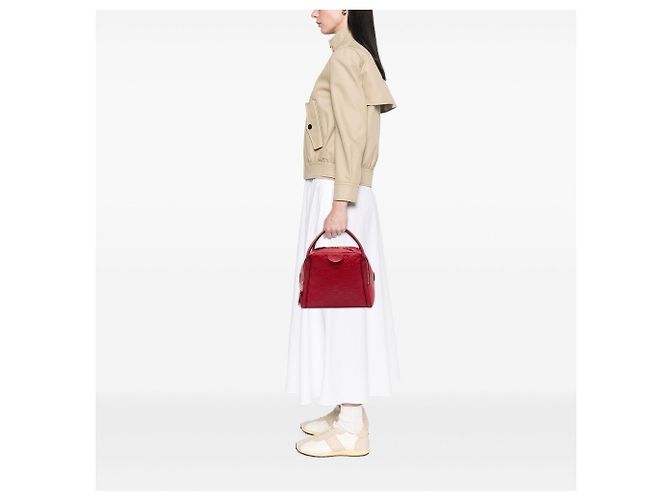 Louis Vuitton Red Monogram Empreinte Marais MM Roja - vista 7