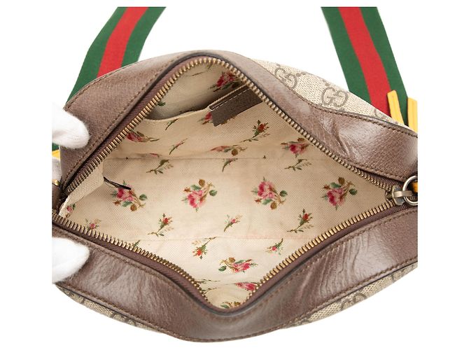 Gucci Beige GG Supreme Web Neo Vintage Crossbody - vista 4