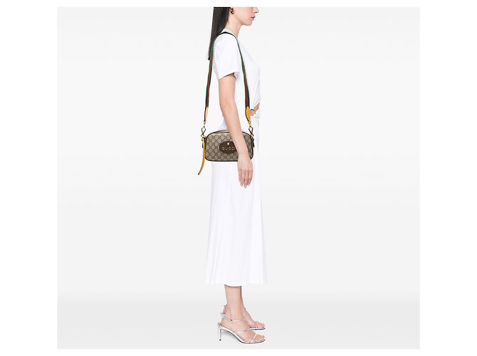 Gucci Beige GG Supreme Web Neo Vintage Crossbody - vista 6