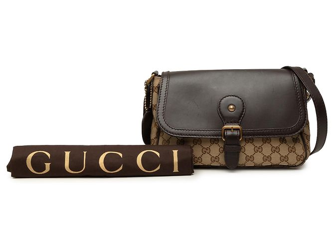 Gucci Beige GG Canvas Sukey Crossbody - vista 8