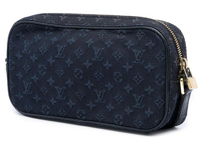 Louis Vuitton Blue Monogram Mini Lin Juliette MM Azul Azul marino - vista 2
