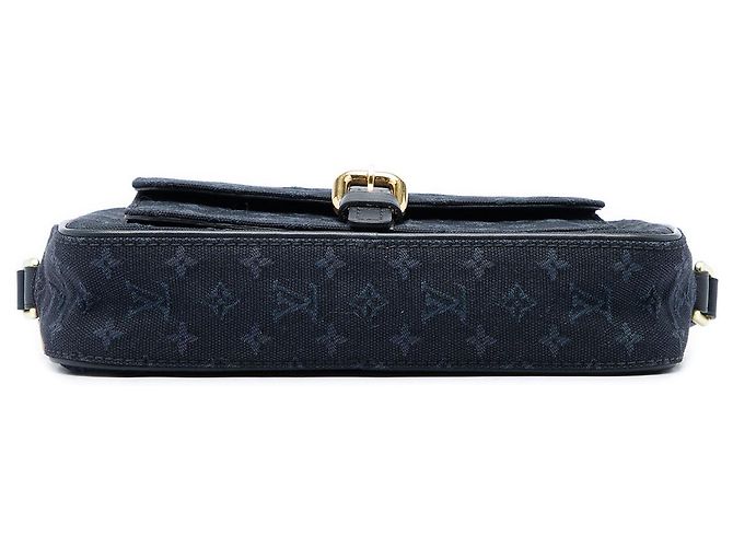 Louis Vuitton Blue Monogram Mini Lin Juliette MM Azul Azul marino - vista 3