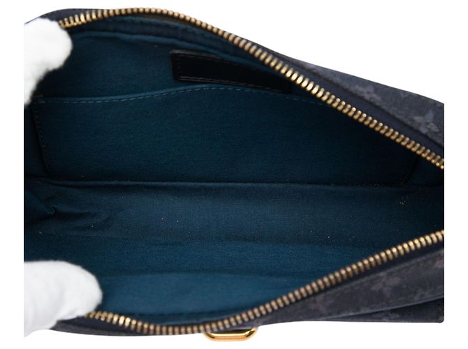 Louis Vuitton Blue Monogram Mini Lin Juliette MM Azul Azul marino - vista 4