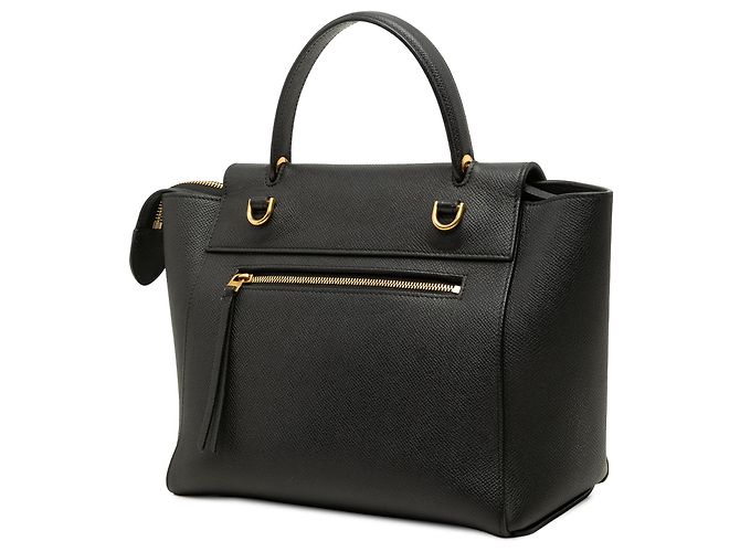 Belt Bag Céline Bolsa de cintura Celine em couro de bezerro micro-grão preto - vista 2