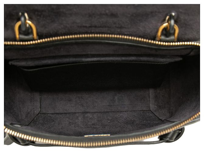 Belt Bag Céline Bolsa de cintura Celine em couro de bezerro micro-grão preto - vista 4