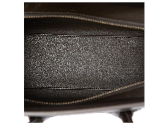 Céline Celine Yellow Nano Tricolor Leather Luggage Tote Giallo - vista 4