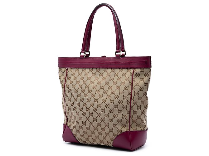 Gucci Mayfair Tote aus beigem GG Canvas - Ansicht 2
