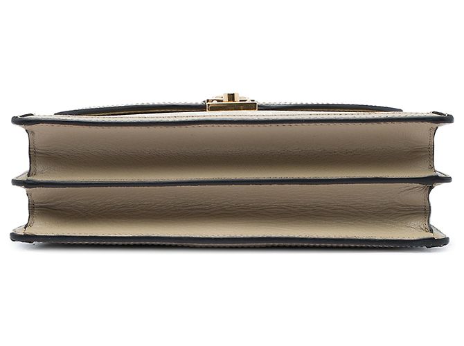 Gucci Beige Small GG Canvas Web Ophidia Top Handle Flap Bege - vista 3