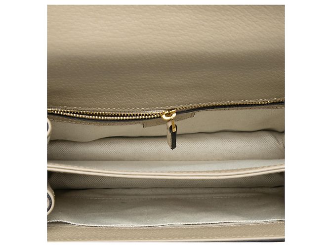 Gucci Beige Small GG Canvas Web Ophidia Top Handle Flap Bege - vista 4