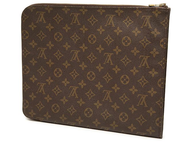 Louis Vuitton Brown Monogram Poche Documents Portfolio 30 Castaño - vista 2