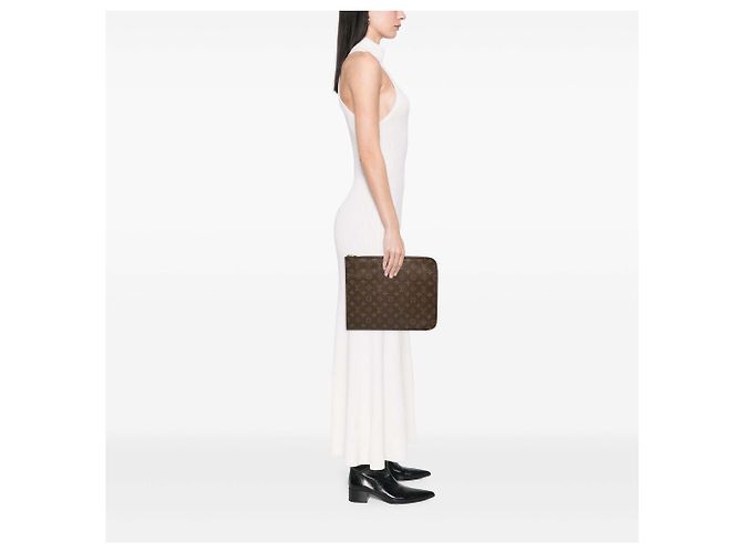 Louis Vuitton Brown Monogram Poche Documents Portfolio 30 Castaño - vista 6