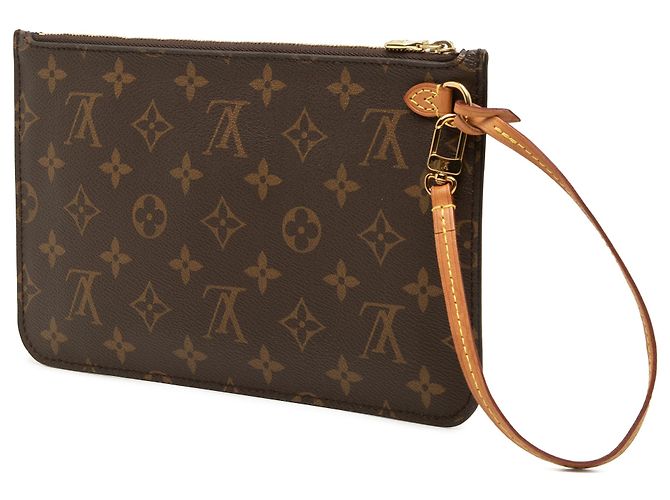 Pouch Louis Vuitton Brown Monogram Neverfull MM Marrone - vista 2