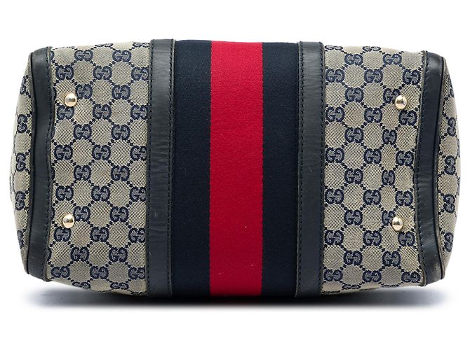 Bolso Boston Gucci Beige Medium GG Canvas Web Joy - vista 3