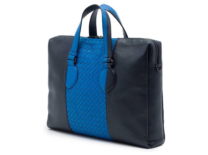 Borsetta Bottega Veneta Black Bicolor Nappa Intrecciato Nero - vista 2