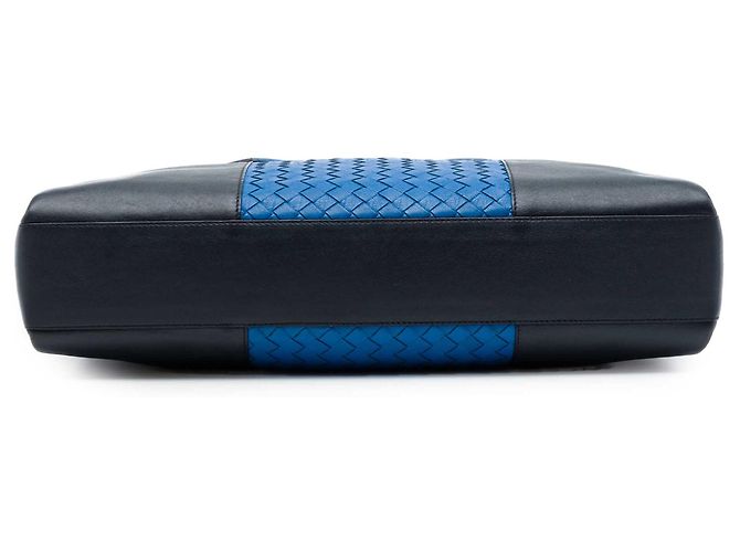 Borsetta Bottega Veneta Black Bicolor Nappa Intrecciato Nero - vista 3