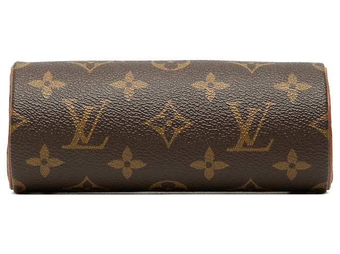 Louis Vuitton Brown Monogram Papillon Pochette Marron - vue 3