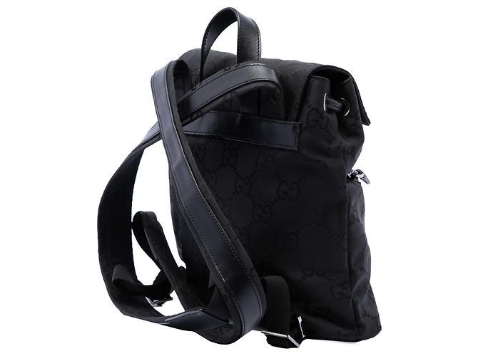 Zaino Gucci in nylon GG nero - vista 2