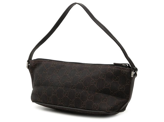 Gucci Brown GG Denim Boat Castaño Marrón oscuro - vista 2
