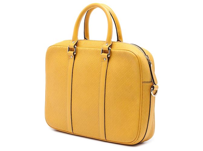 Borsa Business Bright Gucci Medium in pelle di vitello Diamante Gialla Giallo - vista 2