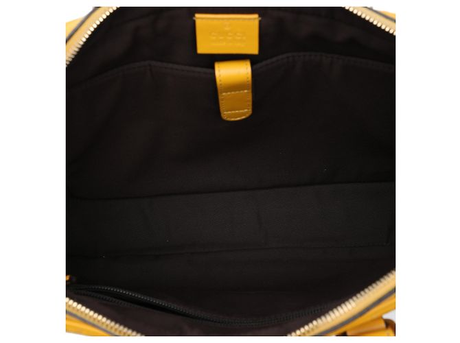 Borsa Business Bright Gucci Medium in pelle di vitello Diamante Gialla Giallo - vista 4