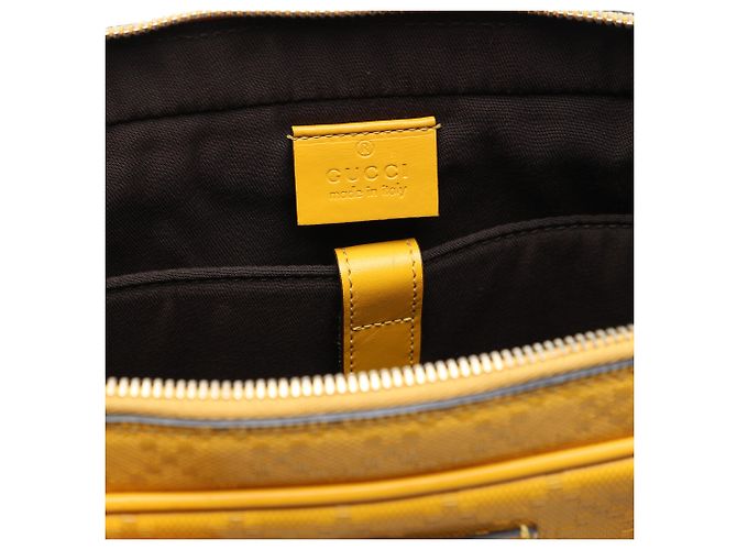 Borsa Business Bright Gucci Medium in pelle di vitello Diamante Gialla Giallo - vista 5